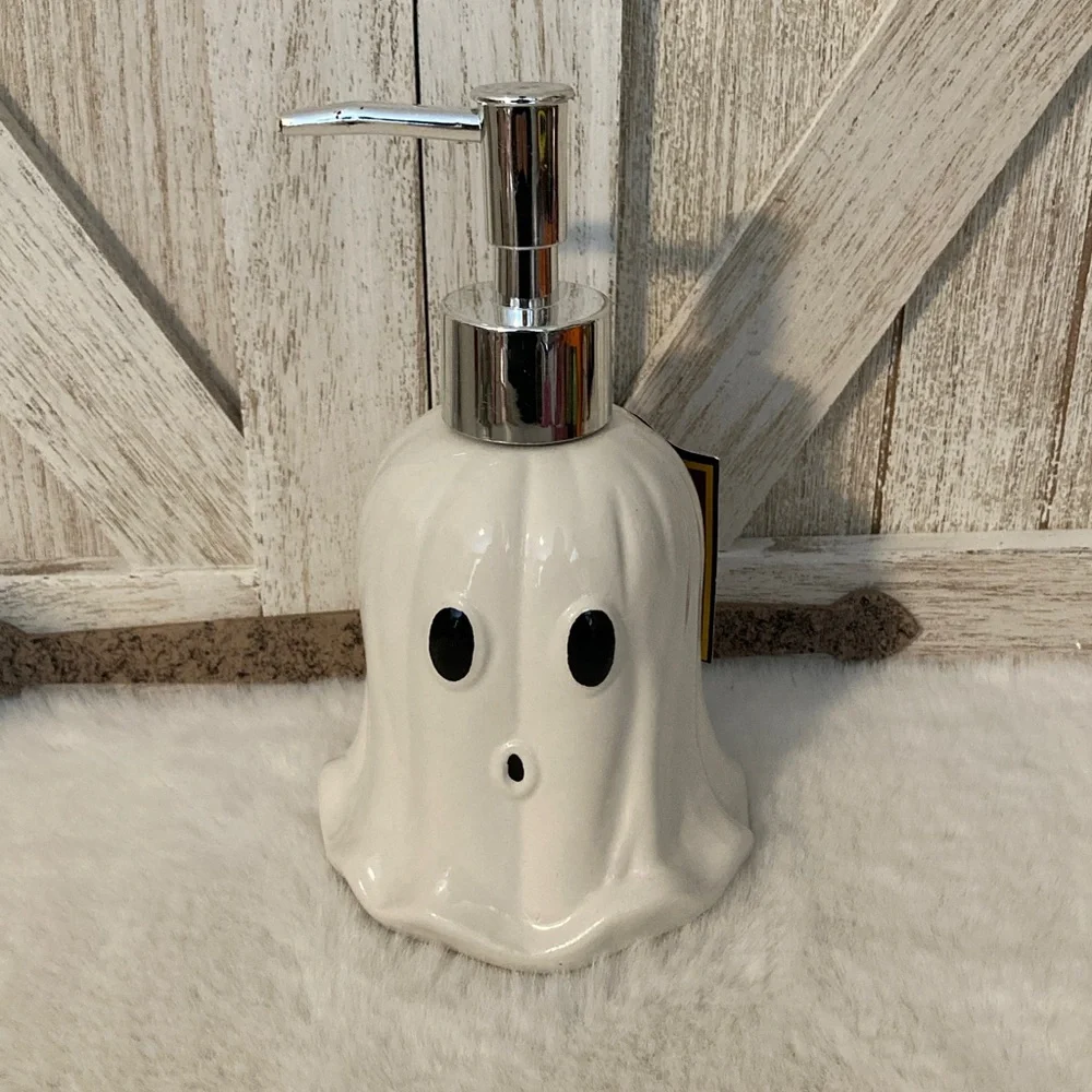 Ceramic Ghost Soap Dispenser